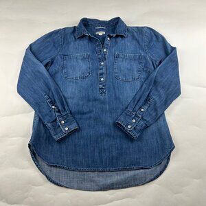 Merona Dark Denim Tunic Shirt M